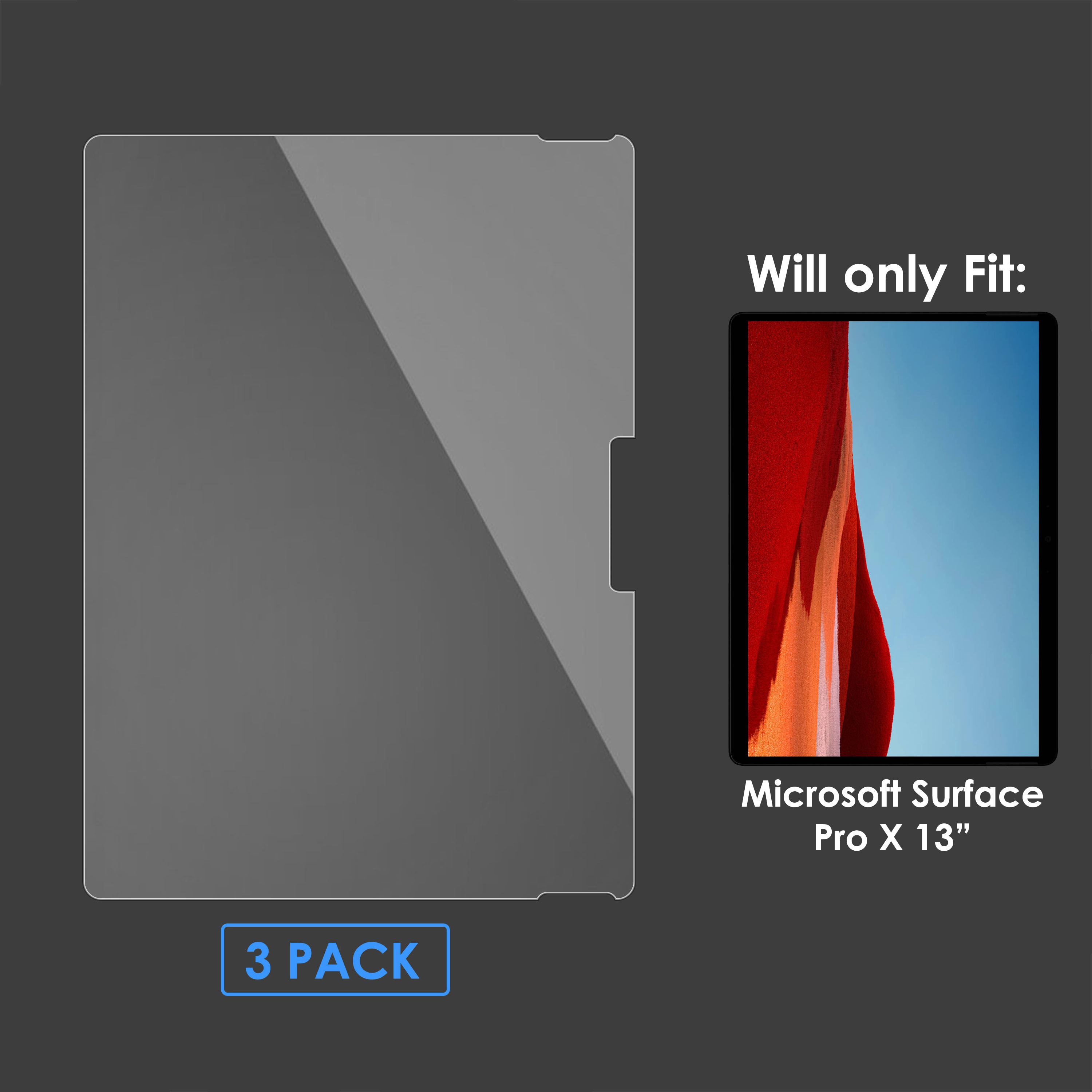 Microsoft Surface Pro X Screen Protector, PET HD Clear Cover eBay